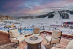 Private Patio of the Living Room - Your private Aprs-Ski resort seating